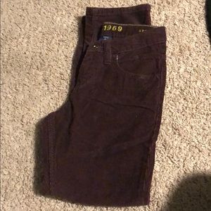 Boy’s Gap cords; beautiful dark maroon color